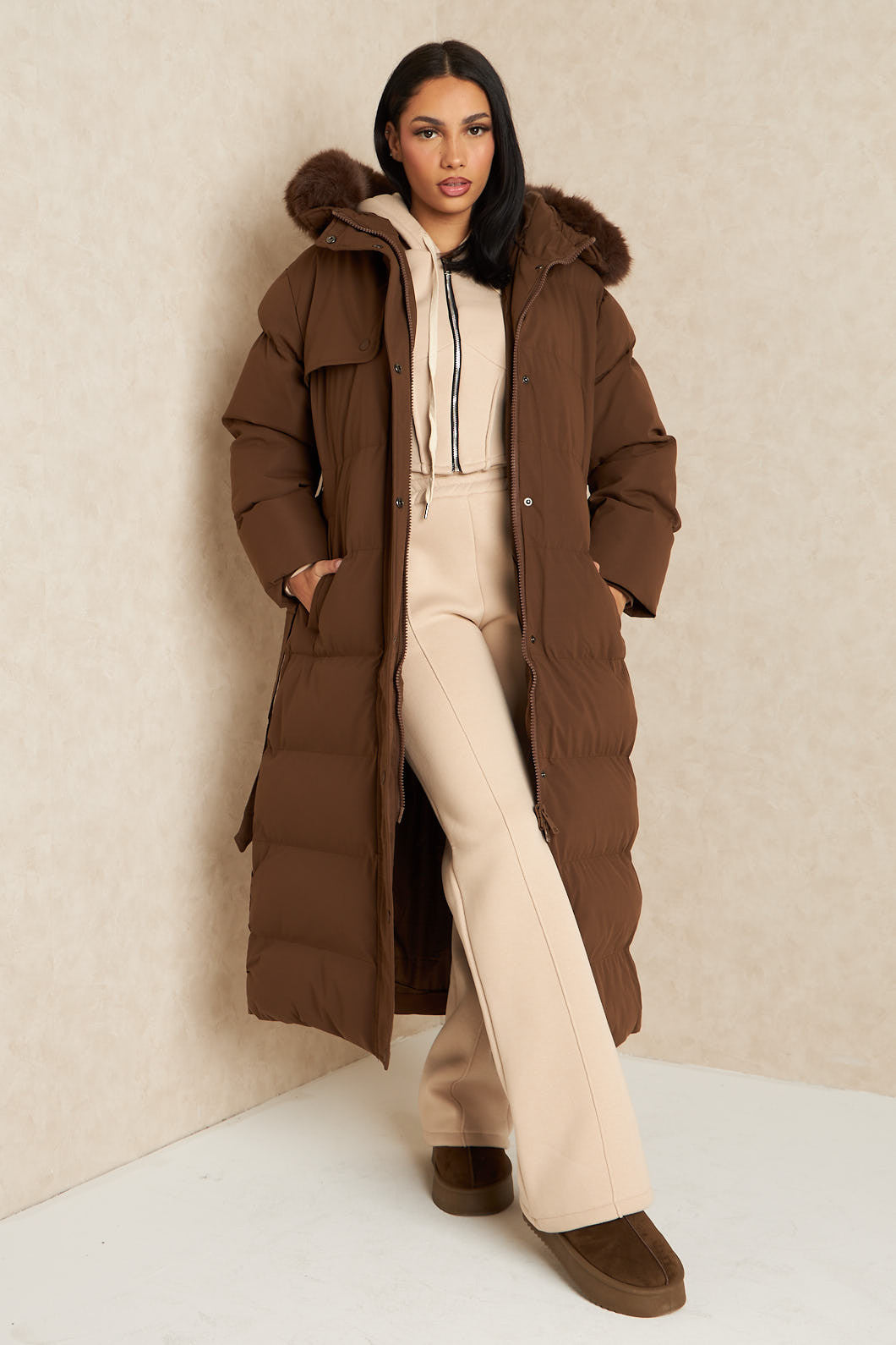 Elise puffer Brown