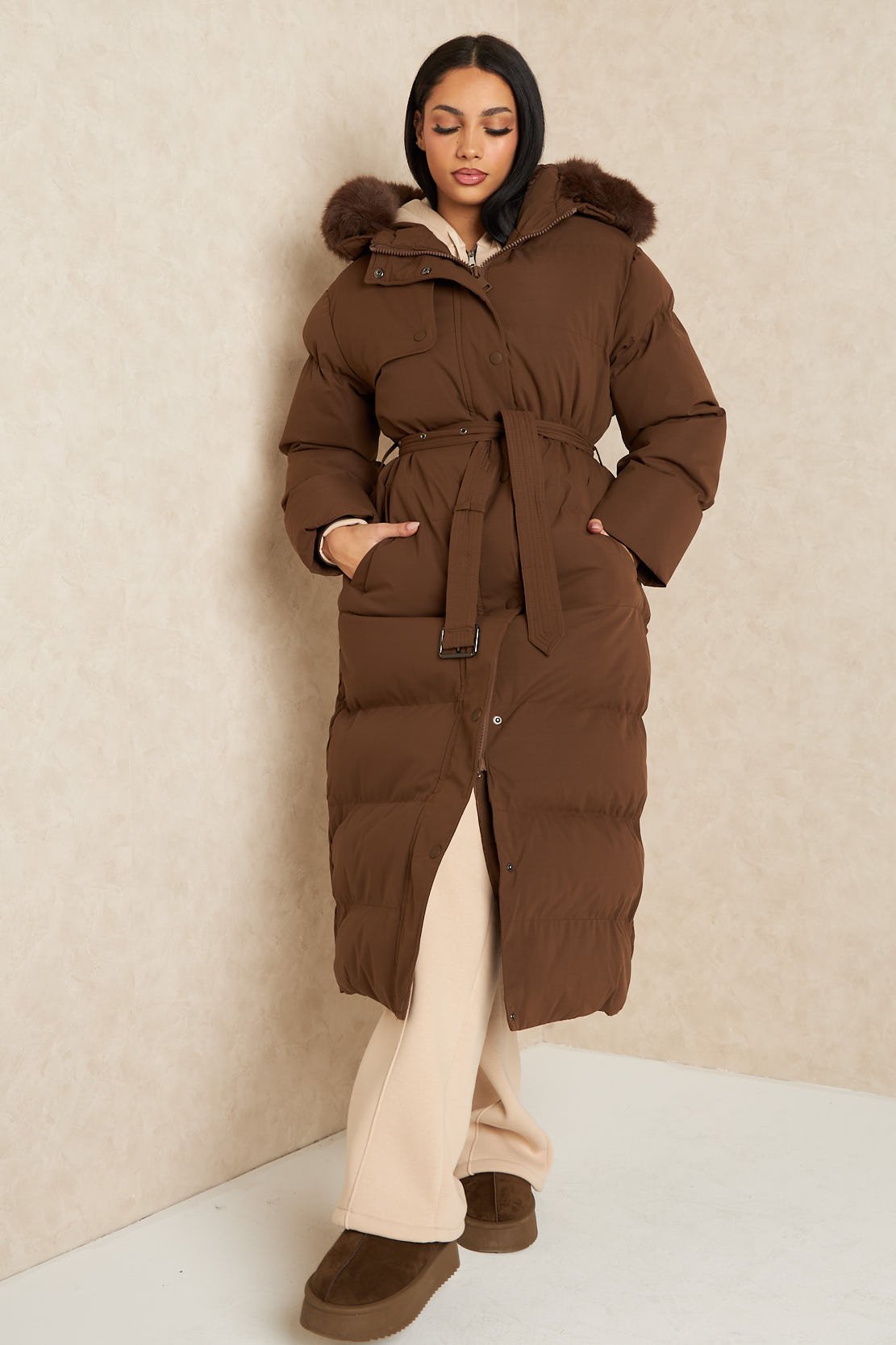Elise puffer Brown