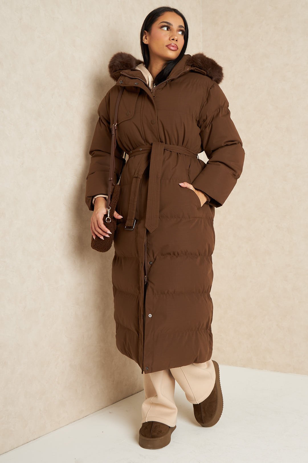 Elise puffer Brown