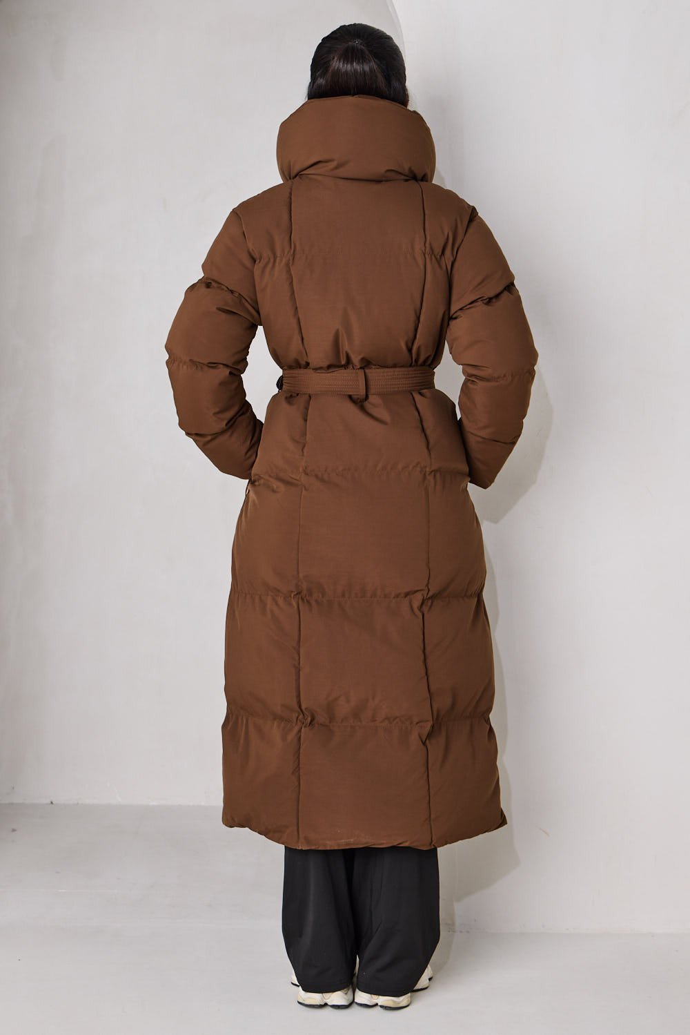 Longline Puffer Brown